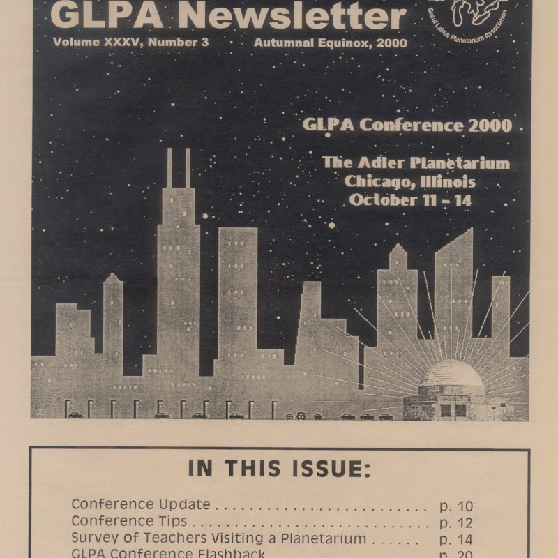 Newsletter cover (2000-3)