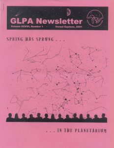 Newsletter cover (2001-1)