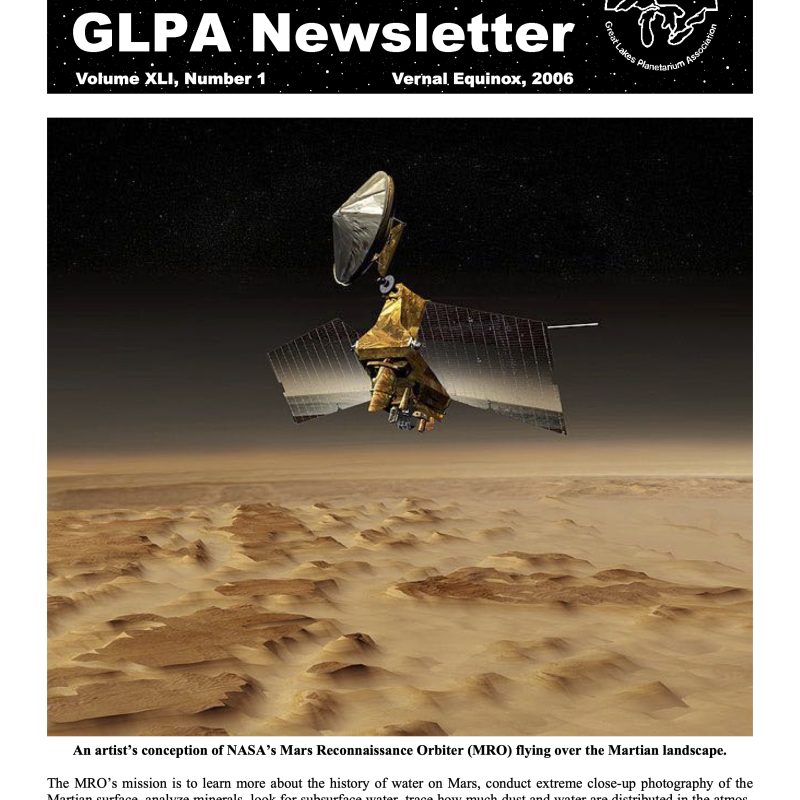 Newsletter cover (2006-1)